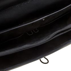 Montblanc Black Fabric and Leather Double Gusset Nightflight Briefcase