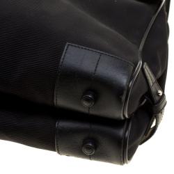 Montblanc Black Fabric and Leather Double Gusset Nightflight Briefcase