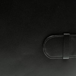 Pre Owned Montblanc Black Leather Meistertuck Medium Organizer