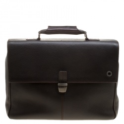 Montblanc Dark Brown Leather Briefcase