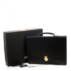 Montblanc Black Leather Briefcase