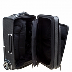 Montblanc Black Signature Coated Canvas Nightflight On board Luggage