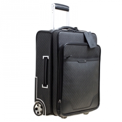 Montblanc Black Signature Coated Canvas Nightflight On board Luggage