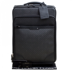 Montblanc Black Signature Coated Canvas Nightflight On board Luggage