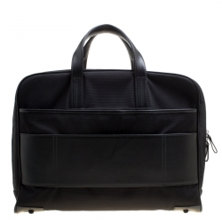 Montblanc Black Fabric and Leather Nightflight Document Bag