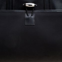 Montblanc Black Fabric and Leather Nightflight Document Bag