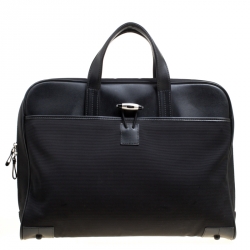 Montblanc Black Fabric and Leather Nightflight Document Bag