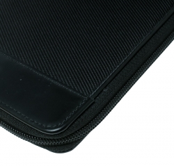 Pre Owned Montblanc Black Nylon and Leather Night flight Travel Organizer