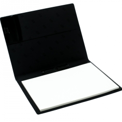 Pre Owned Montblanc Black Leather Notepad Portfolio Cover