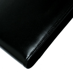 Pre Owned Montblanc Black Leather Notepad Portfolio Cover