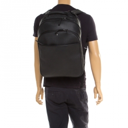 Montblanc Black Textured Leather Extreme Rucksack Backpack