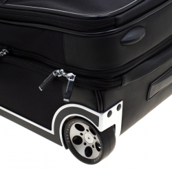 Montblanc Black Fabric and Leather Nightflight On Board Trolley