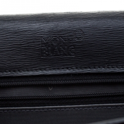 Montblanc Black Leather 4810 Westside Single Gusset Briefcase 