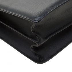 Montblanc Black Leather 4810 Westside Single Gusset Briefcase 