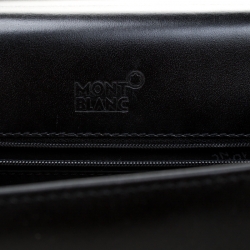 MontBlanc Black Leather Meisterstuck Single Gusset Briefcase