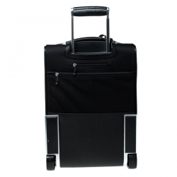 Montblanc Black Fabric and Leather Nightflight Trolley On-board Travel Bag