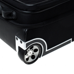 Montblanc Black Fabric and Leather Nightflight Trolley On-board Travel Bag