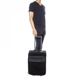Montblanc Black Fabric and Leather Nightflight Trolley On-board Travel Bag