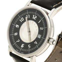 Montblanc Black Stainless Steel Pix 7045 Men's Wristwatch 38 mm