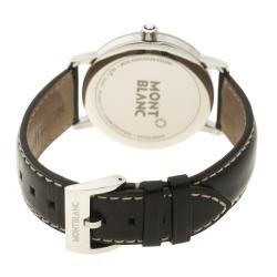 Montblanc Black Stainless Steel Pix 7045 Men's Wristwatch 38 mm