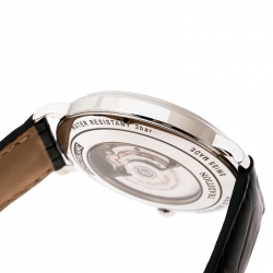 Montblanc Black Stainless Steel Tradition 7334 Men's Wristwatch 40 mm