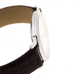 Montblanc Silver Grey Stainless Steel Star Classique 108770 Men's Wristwatch 39 mm