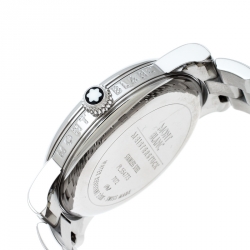Pre Owned Montblanc Black Stainless Steel Star 7072 Men's Wristwatch 40 mm