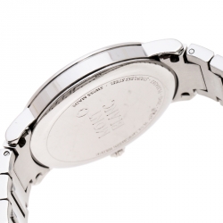 Montblanc Blue Silver White Stainless Steel Summit 7045 Men's Wristwatch 38 mm