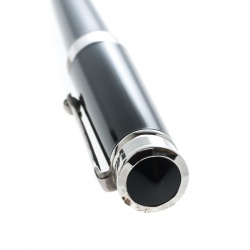 Montegrappa Parola Black Resin Silver Tone Ballpoint Pen