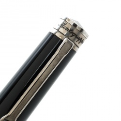Montegrappa Parola Black Resin Silver Tone Ballpoint Pen