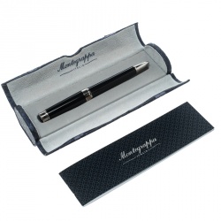 Montegrappa Parola Black Resin Silver Tone Ballpoint Pen