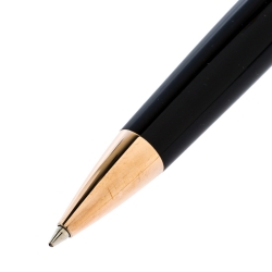 Montegrappa Black Resin Rose Gold Tone Ballpoint Pen