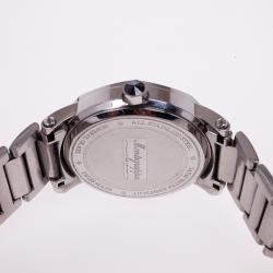 Montegrappa White Stainless Steel Parola Men's Wristwatch 40MM