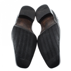 Pre Owned Moreschi Black Leather Oxford Size 42.5