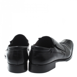 Pre Owned Moreschi Black Leather Oxford Size 42.5