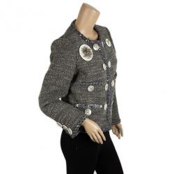 Pre Owned Moschino Badges Wool Jacket M