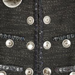 Pre Owned Moschino Badges Wool Jacket M