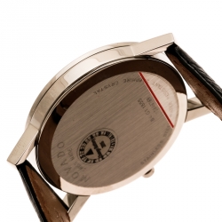 مملوكة مسبقًا Movado Black Stainless Steel Museum 84 G1 1855 Men's Wristwatch 40 mm
