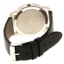 مملوكة مسبقًا Movado Black Stainless Steel Museum Men's Wristwatch 40 mm
