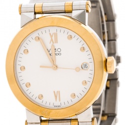 Movado White Two Tone Vizio Men’s Watch 35MM