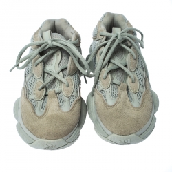 Pre Owned Yeezy x Adidas Salt Mesh And Suede 500 Sneakers Size 37.5