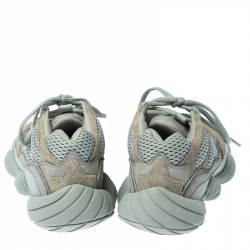 Pre Owned Yeezy x Adidas Salt Mesh And Suede 500 Sneakers Size 37.5