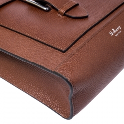 Pre Owned Mulberry Tan Leather Messenger Bag