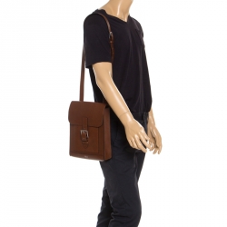 Pre Owned Mulberry Tan Leather Messenger Bag