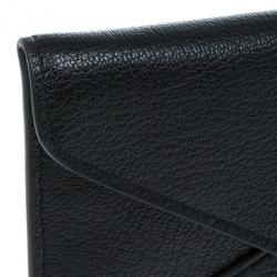 Pre Owned Mulberry Black Leather Envelope Wallet