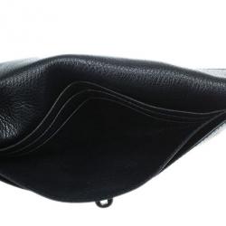 Pre Owned Mulberry Black Leather Envelope Wallet