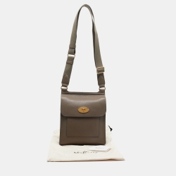 Mulberry Beige Leather Antony Messenger Bag