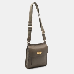 Mulberry Beige Leather Antony Messenger Bag