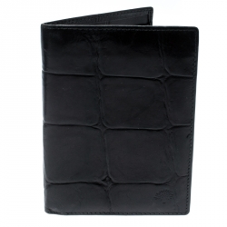 Mulberry Unisex Street Style Plain Leather Folding Wallet Logo