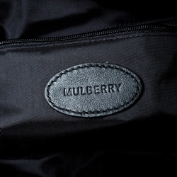 Mulberry Black Leather Wash Case